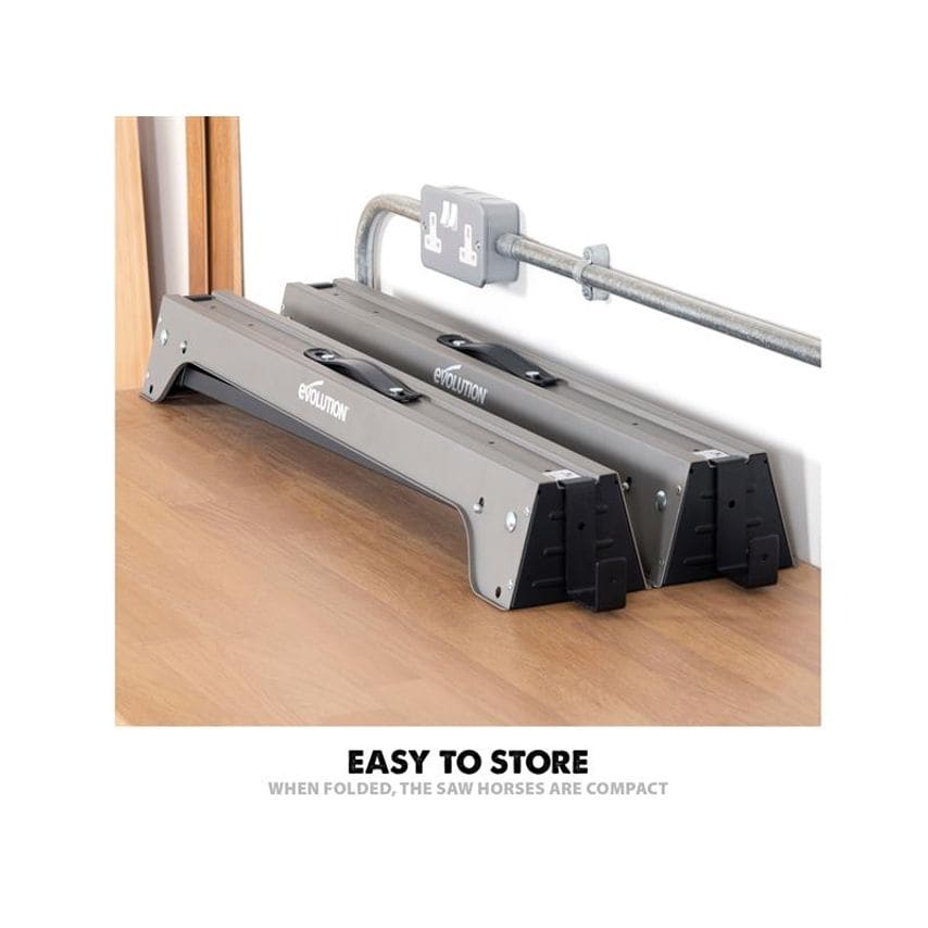 Metal Folding Sawhorse Stand (Twin Pack) EVLTRESTLES