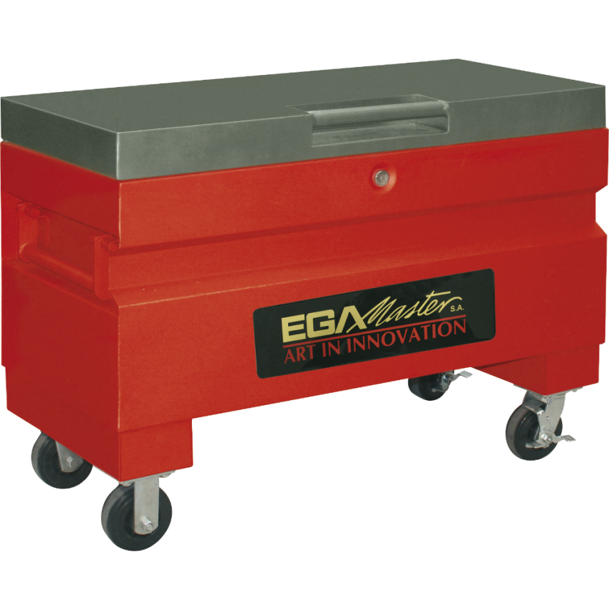 Metallic Jobsite Box with Wheels