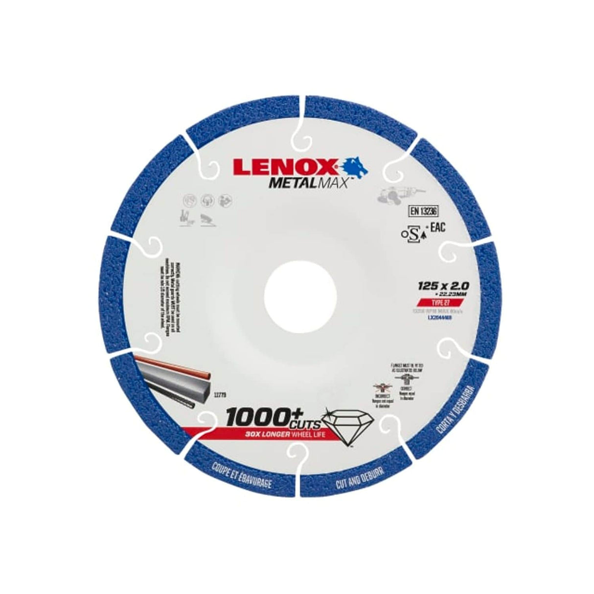 Metalmax Diamond Blade 125 x 2.0 x 22.23mm