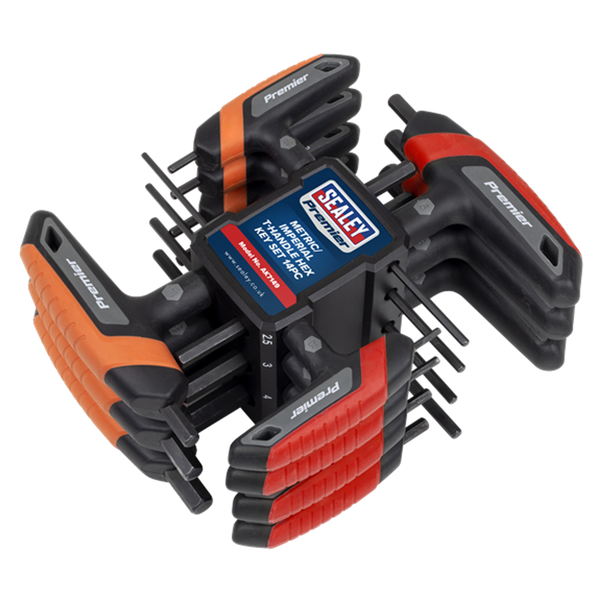 Metric/Imperial T-Handle Hex Key Set 14 Piece