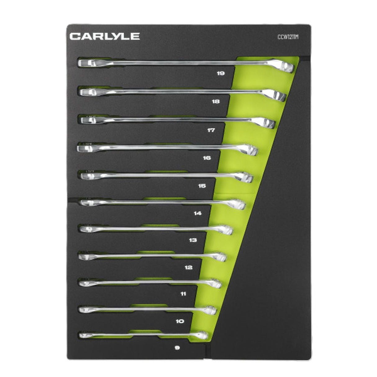 Metric 12 PT Combination Wrench Set 9 to 19mm - 11 Piece