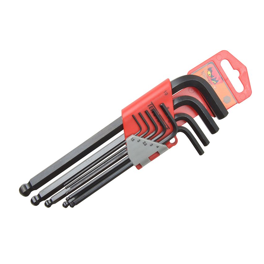 Metric Ball Point Hexagon Key Set, 9 Piece TEN1479MM