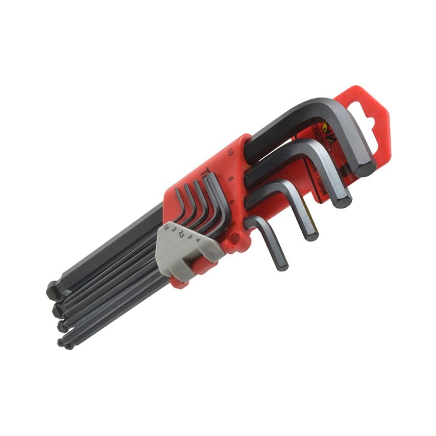 Metric Ball Point Hexagon Key Set, 9 Piece TEN1479MM