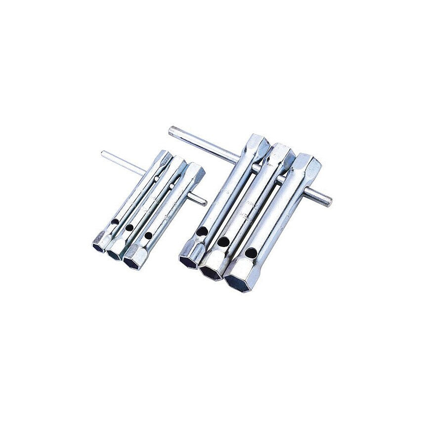 Metric Box Spanner Set, Double End, Carbon Steel, Set of 6