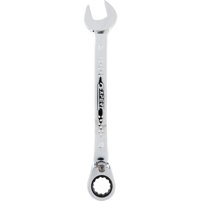 Metric Combination Ratchet Spanner, Fixed Head, 17mm