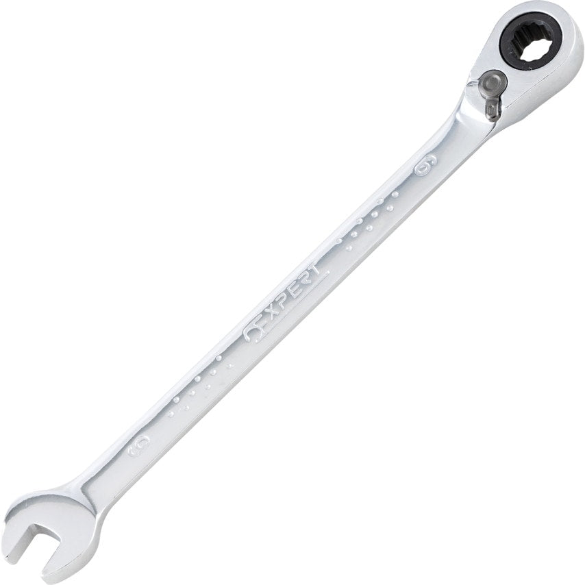 Metric Combination Ratchet Spanner, Fixed Head, 9mm