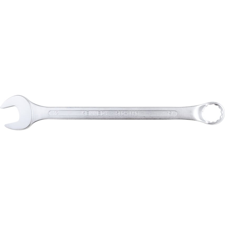 Metric Combination Spanner, Chrome Vanadium Steel, 19mm