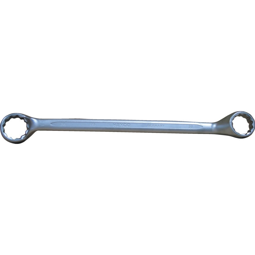 Metric Double End Ring Spanner, Chrome Vanadium Steel, 30mm x 36mm