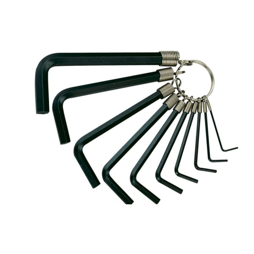 Metric Hexagon Key Set on Ring, 10 Piece TEN1425