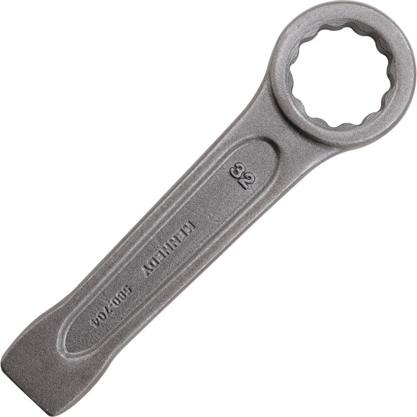 Metric Ring Slogging Spanner, Chrome Satin Hardened Steel, 105mm