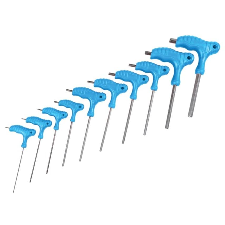 Metric T-Handle Hex Key Set, 10 Piece B/S12185