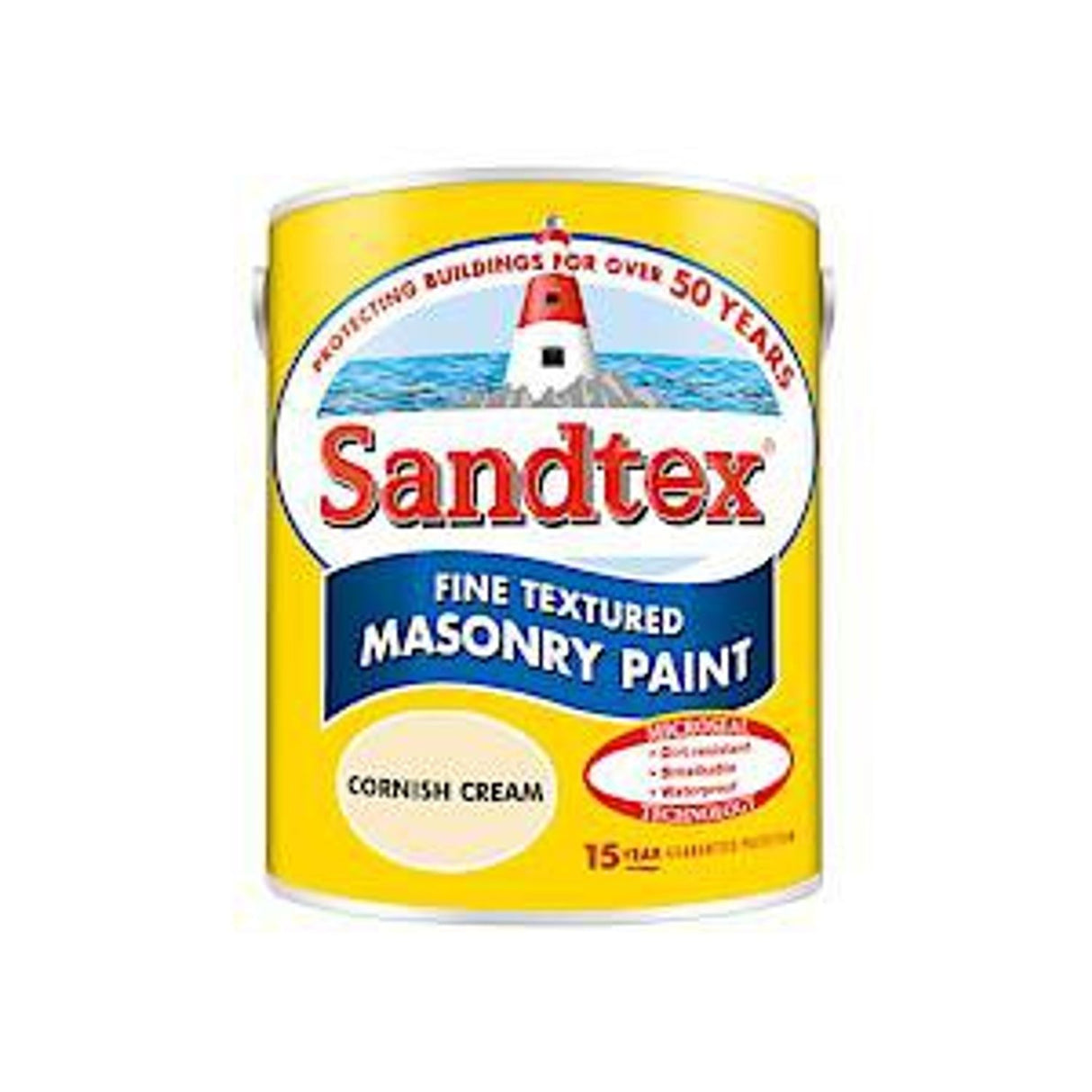 Microseal Fine Textd Corn Cream Masonry Paint - 5L