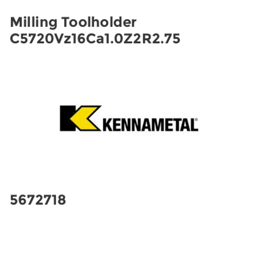 Milling Toolholder C5720VZ16CA1.0Z2R2.75