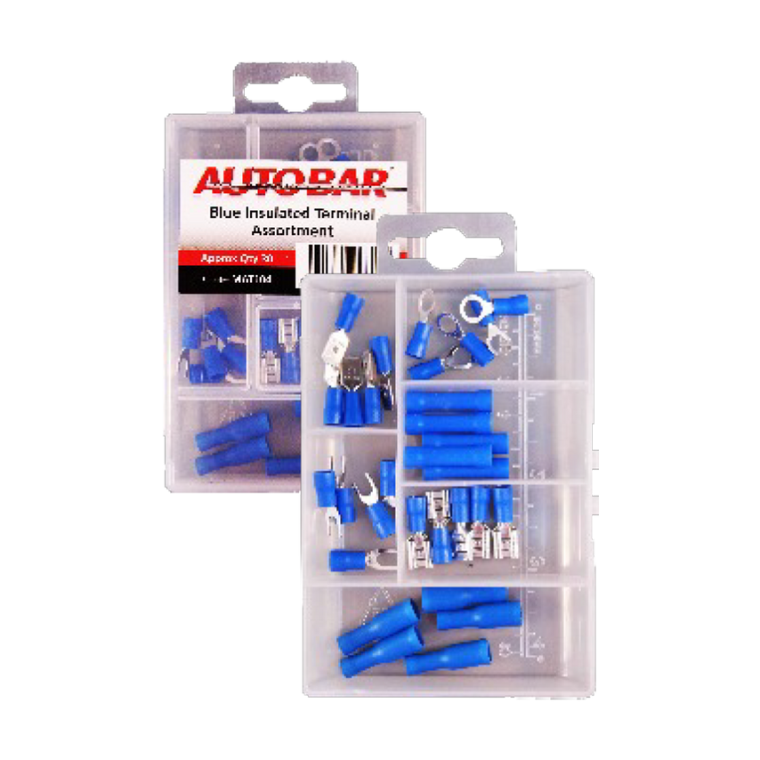 Mini Assorted Tray Blue Insulated Terminals - MAT104