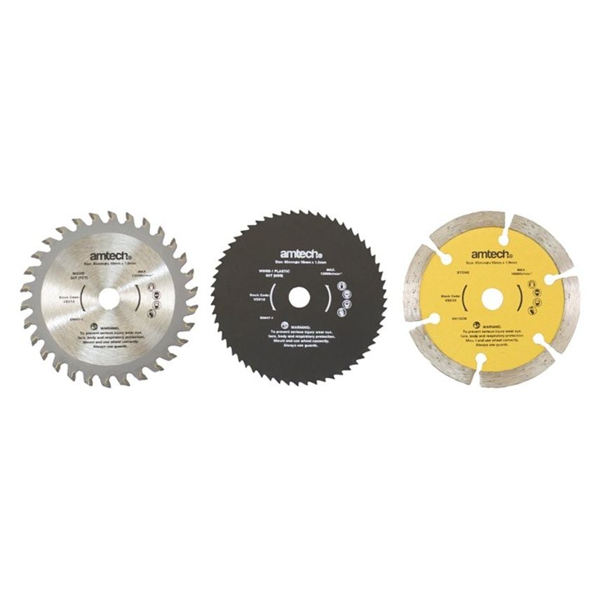 Mini Circular Saw Blade Set - 85mm - 3 Piece