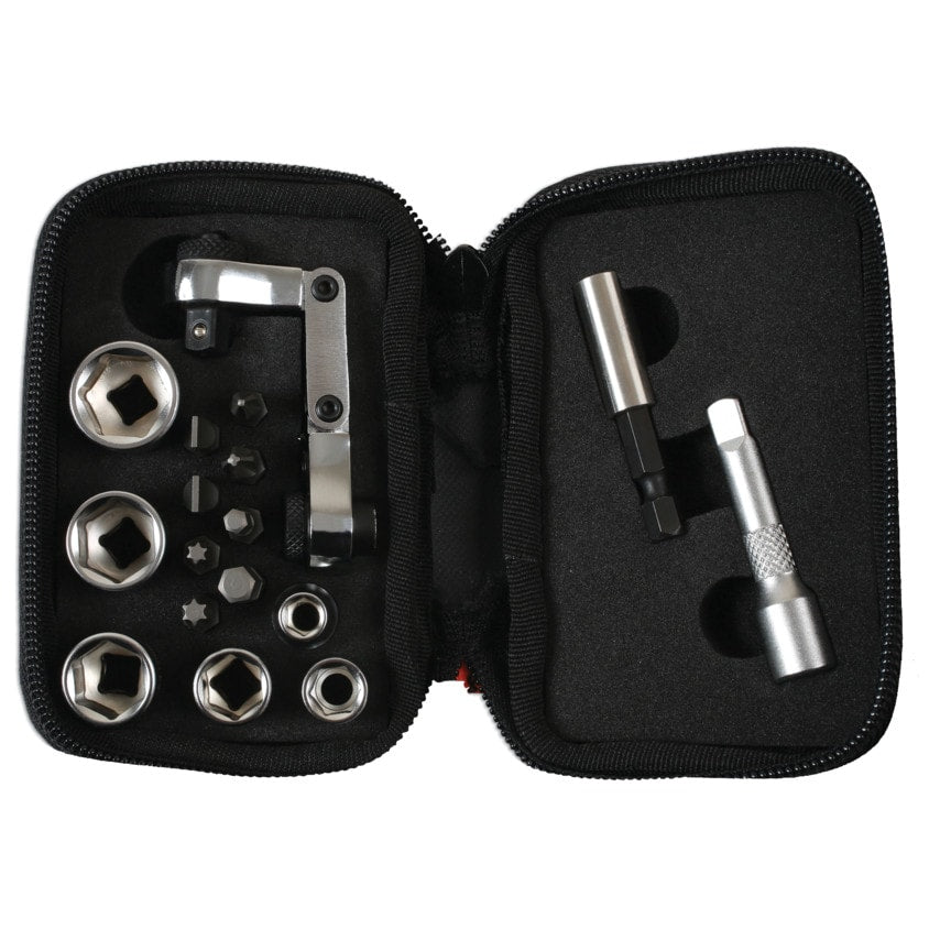 Mini Flexi Ratchet Socket and Bit Set 17PC