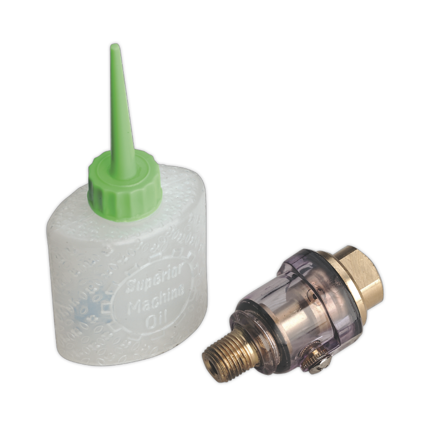 Mini In-line Air Tool Oiler 1/4" BSP with Filler