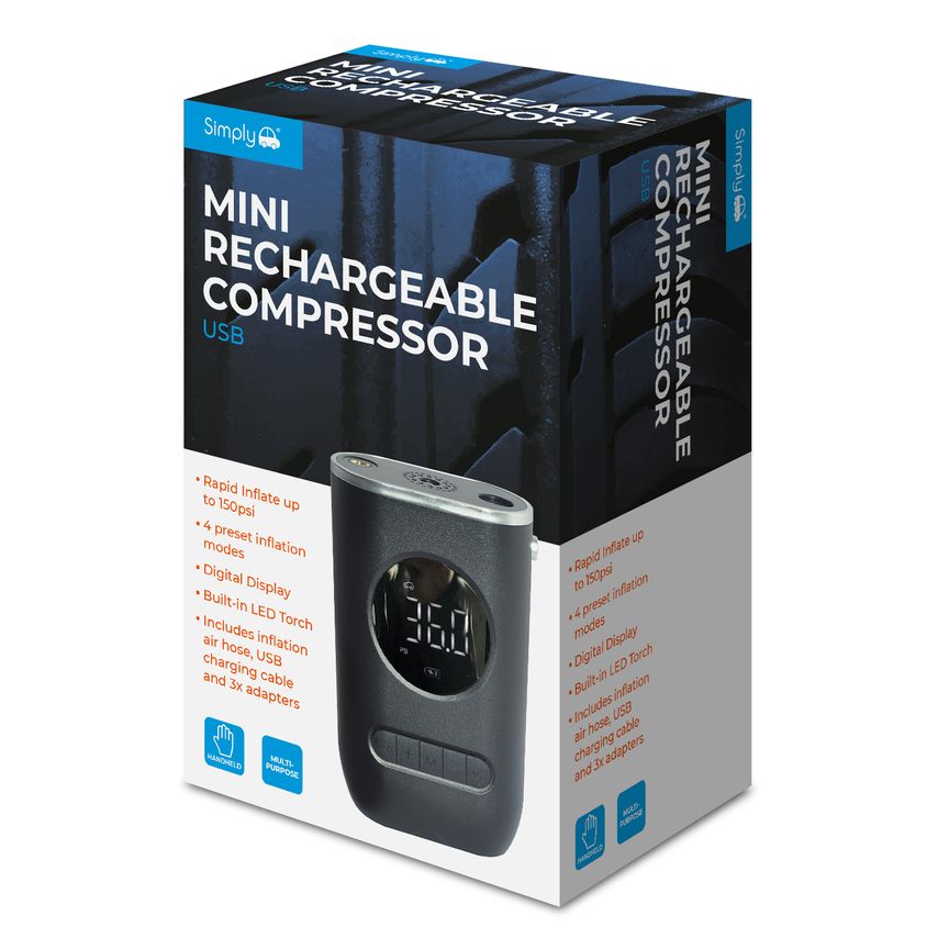 Mini Rechargeable Compressor - MAC01