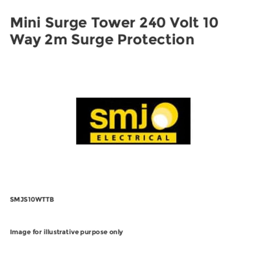 Mini Surge Tower 240 Volt 10 Way 2m Surge Protection
