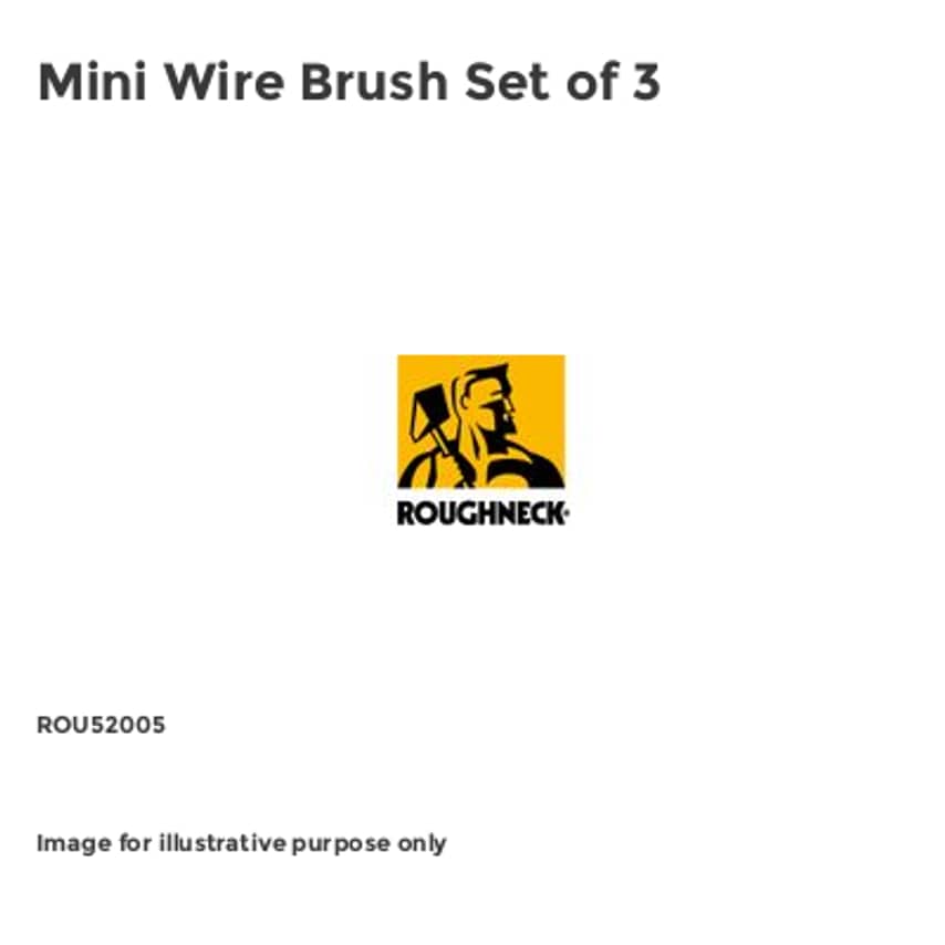 Mini Wire Brush Set of 3