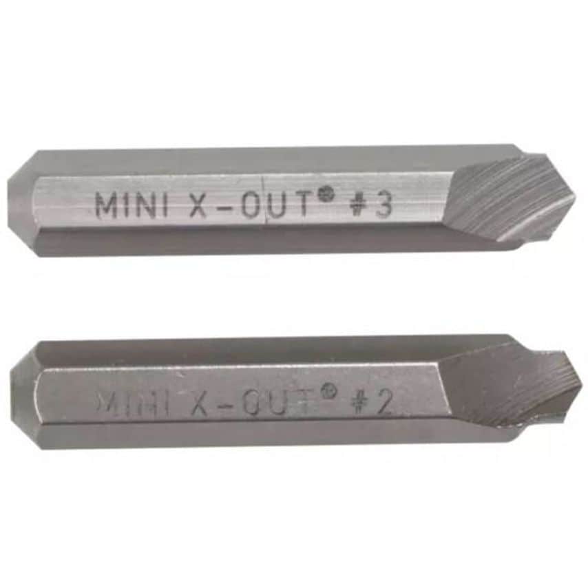 Mini X Out Screw Extractor Wood Screw Sizes No 6 - 10