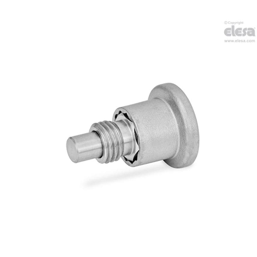 Mini indexing plunger-GN 822.7-4-M8X1-BN