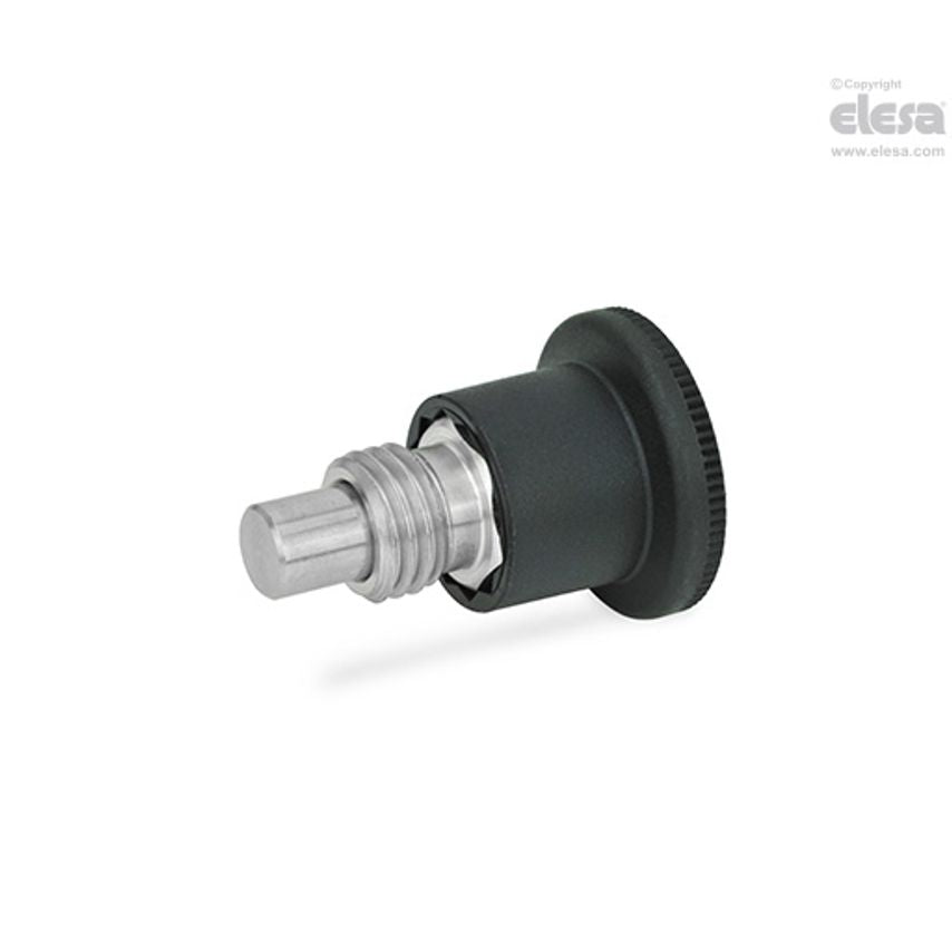 Mini indexing plunger-GN 822.7-4-M8x1-B