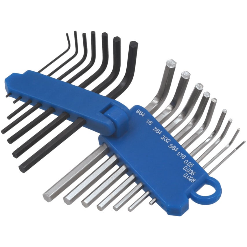 Miniature Metric & Imperial Hex Key Set 16PC