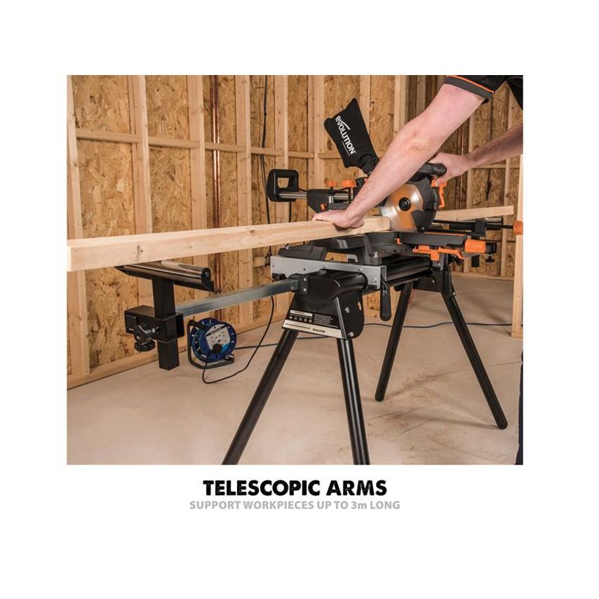 Mitre Saw Stand with Extendable Arms EVLSTANDEXT