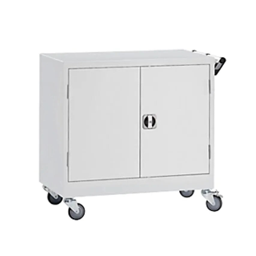 Mobile Cupboard, HxWxD 920 X 920 X 610mm, Light Grey RAL 7035