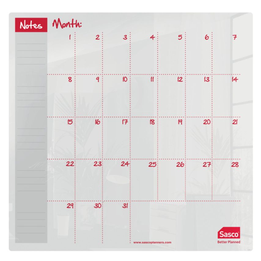 Monthplaner Acrylicdesk&Semi 450X450Mm