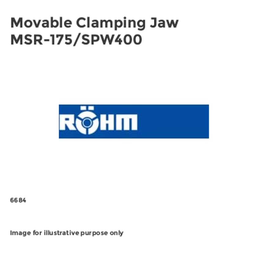Movable Clamping Jaw MSR-175/SPW400