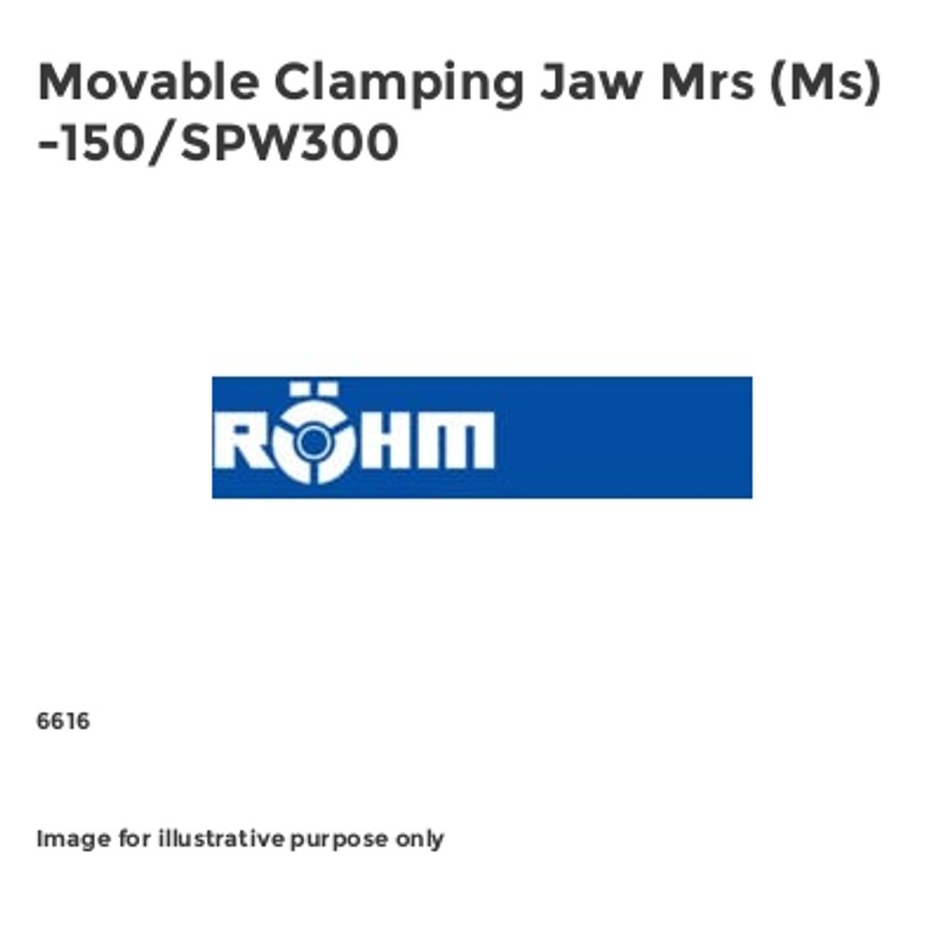 Movable Clamping Jaw Mrs (Ms) -150/SPW300