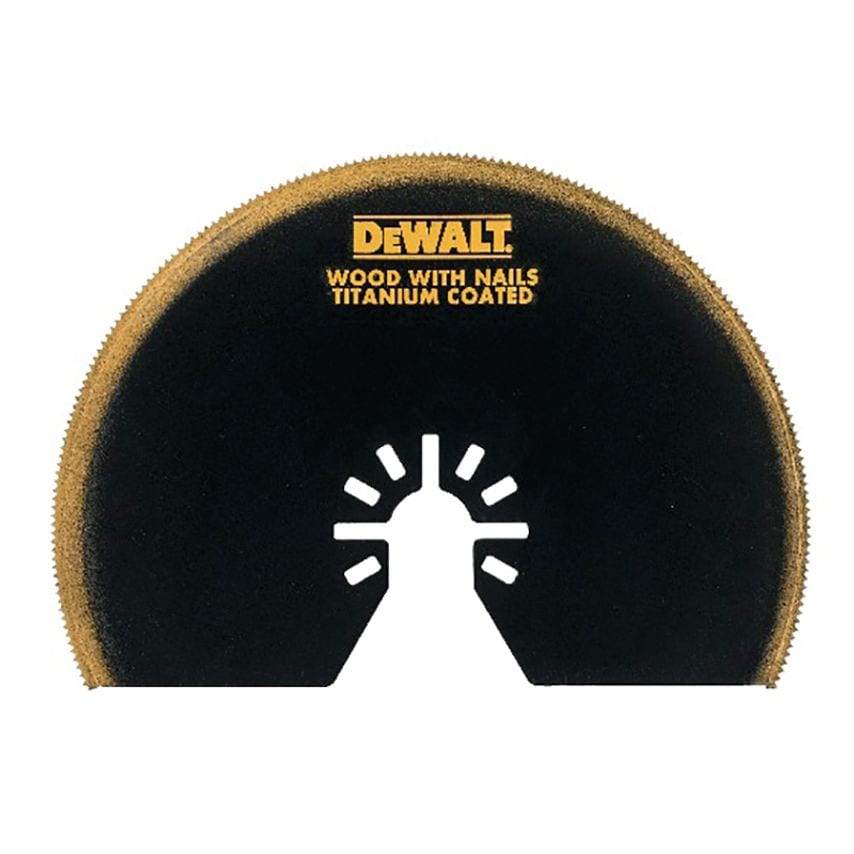 Multi-Tool Titanium Semi Circle Blade 100mm DEWDT20709