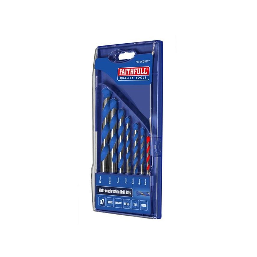 Multi Construction Drill Set, 7 Piece FAIMCDSET7