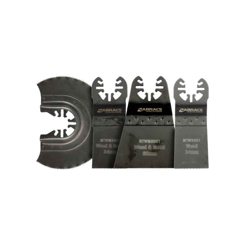 Multi Tool Wood & Metal Blade Set of 4 Piece