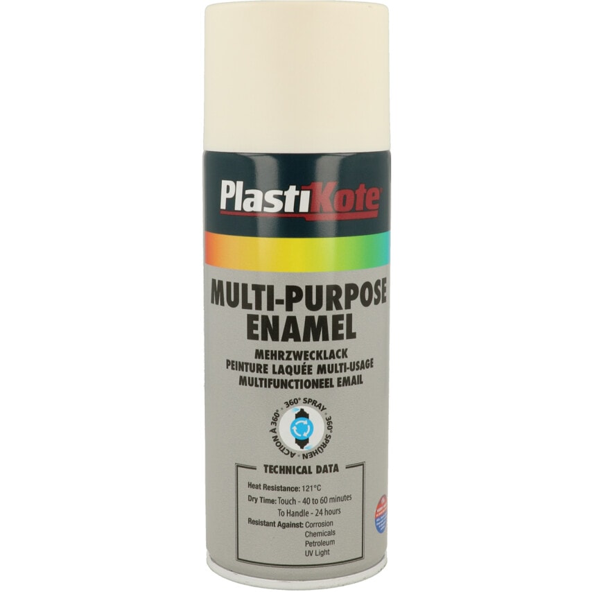 Multi-purpose Matt White Enamel Aerosol Paint - 400ML