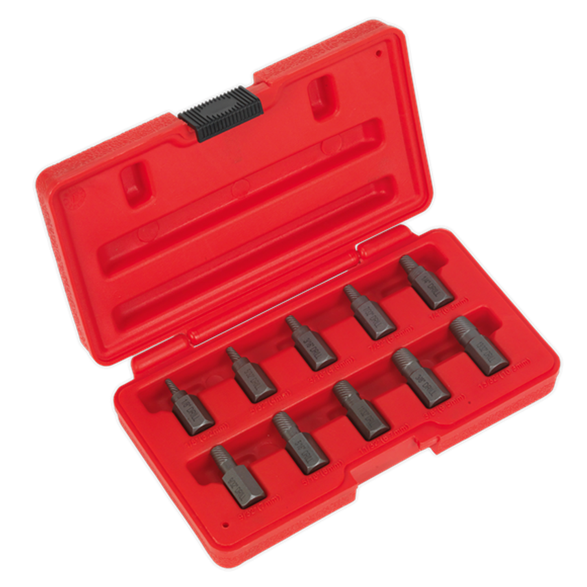 Multi-spline Screw Extractor Set 10 Piece