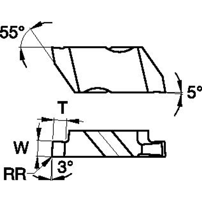 NGP3125R Top Notch Grooving Insert