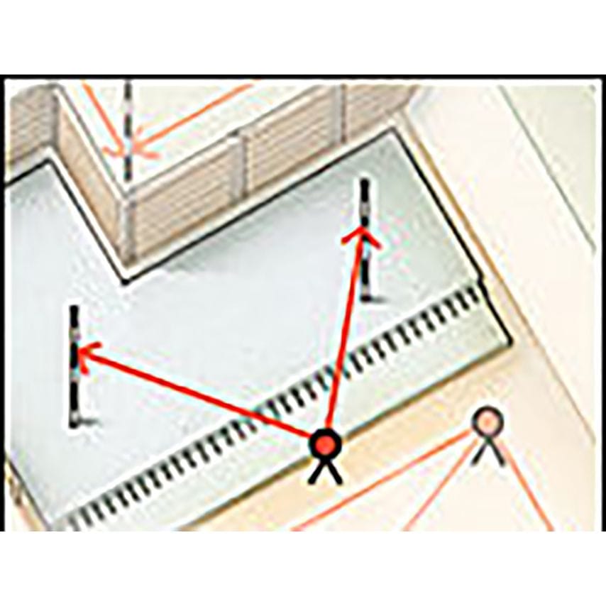 NL Telescopic Levelling Rod 2.4m STB07468