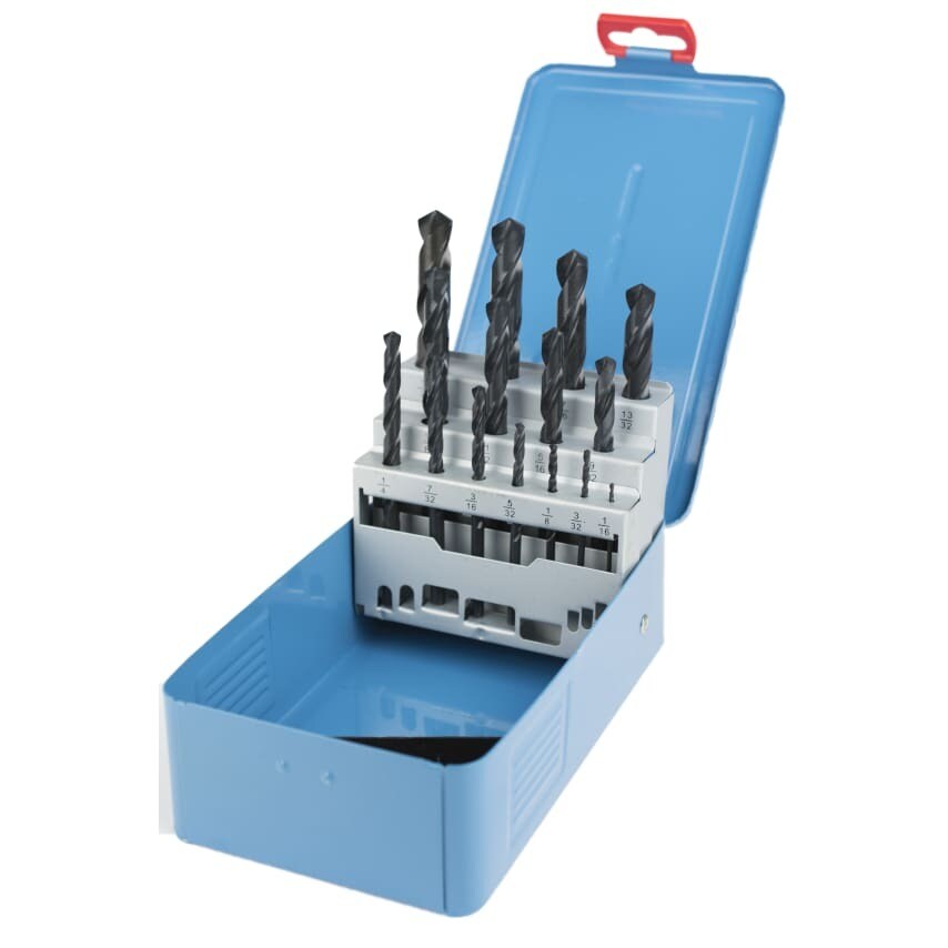 NO15 HSS DIN338 Jobber Drill Set 1/16" - 1/2" X 1/32"