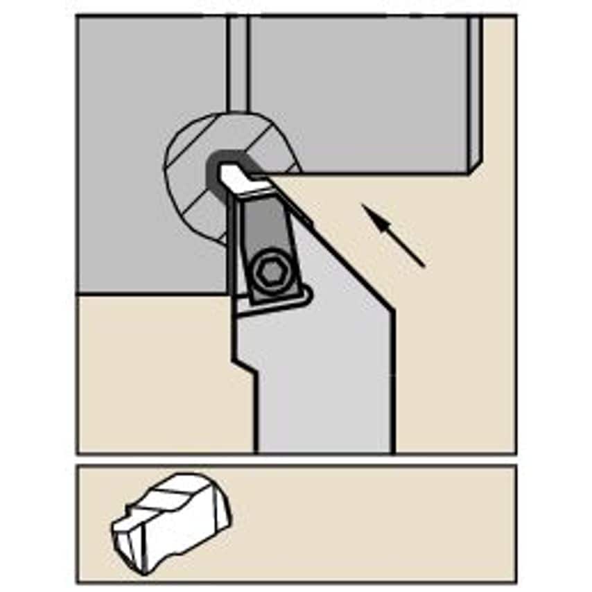 NRR2525M3 Top Notch Holder W25, 0MM L150,