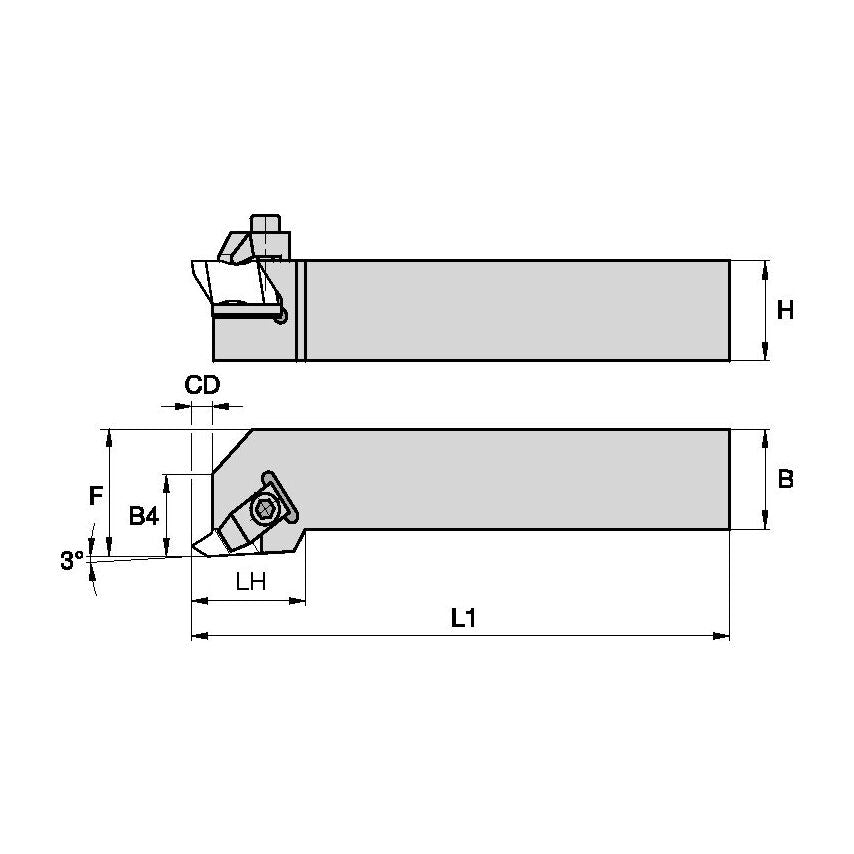 NSL162C Top Notch Holder W1.00 L5.00