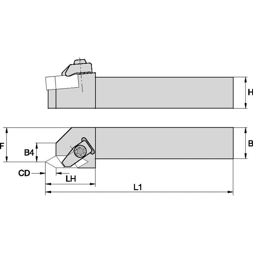 NSUR124C Top Notch Holder W0.75 L5.00