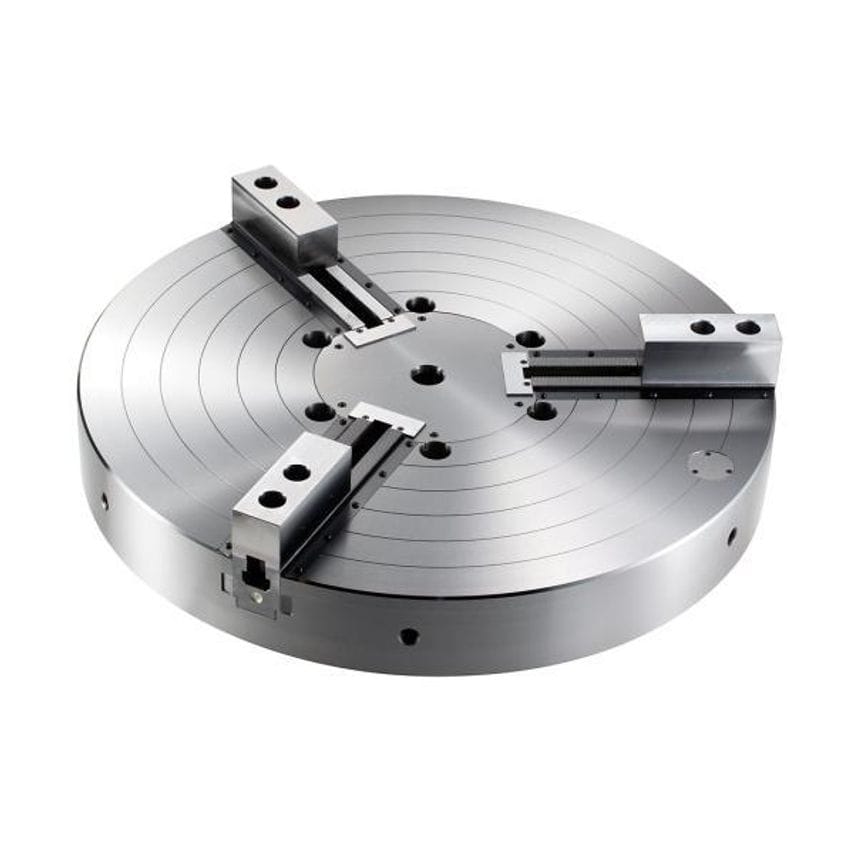 NV Series (with Adaptor) - Large Power Chuck for Vertical Lathes with Adaptor Plate - NV18A11
