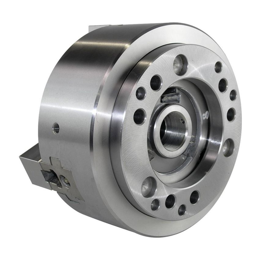 N Series (with Adaptor) - 3 Jaw Closed Centre Power Chuck with Adaptor Plate - N-10A6