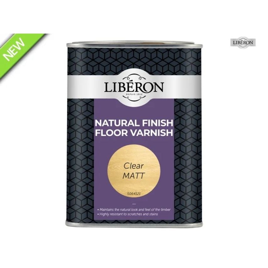 Natural Finish Floor Varnish Clear Matt 1L