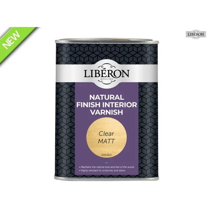 Natural Finish Interior Varnish Clear Matt 1L