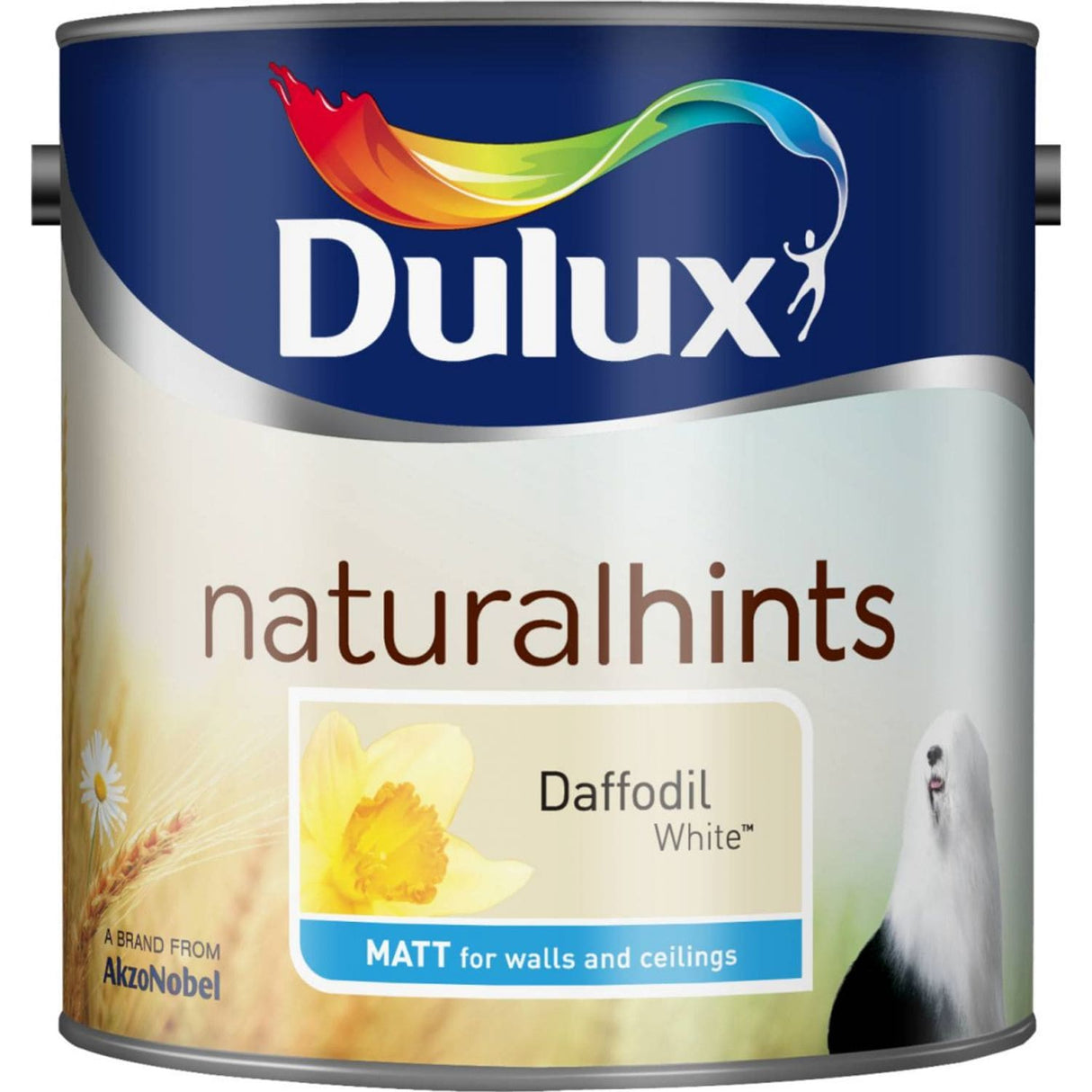 Natural Hints Matt Paint 2.5 Litre Daffodil White