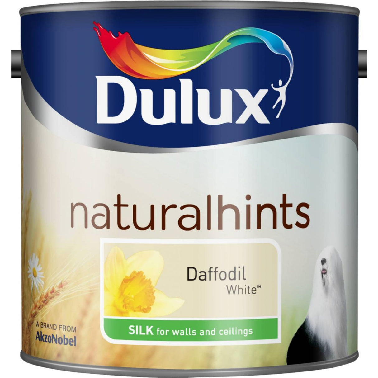 Natural Hints Silk Paint 2.5 Litre Daffodil White